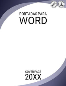 Portada Minimalista para Word Círculo de Noche