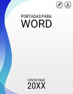 Portada Minimalista para Word Elegancia Azul