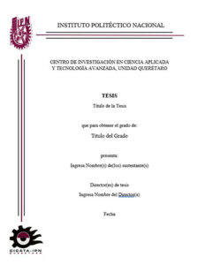 Portada Tesis IPN