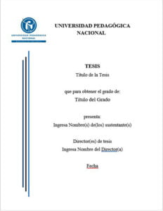 Portada Tesis UPN