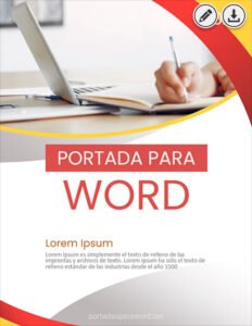 Portada formal para Word 2