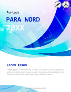 Portada formal para Word 4