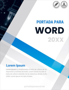 Portada formal para Word 6