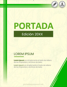 Portada formal para Word 7
