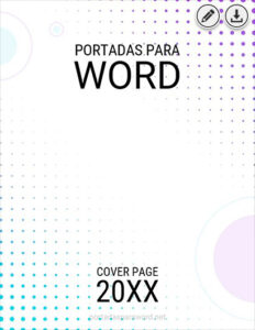 Portada para Word minimalista 3