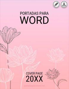 Portada para Word minimalista 4