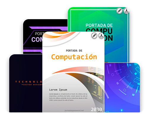 ▷ Portadas de Computación para Word y Cuadernos【2023】