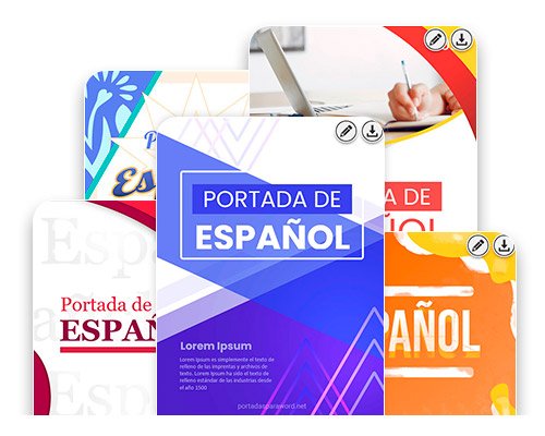 Portadas de Español para Word y Cuadernos