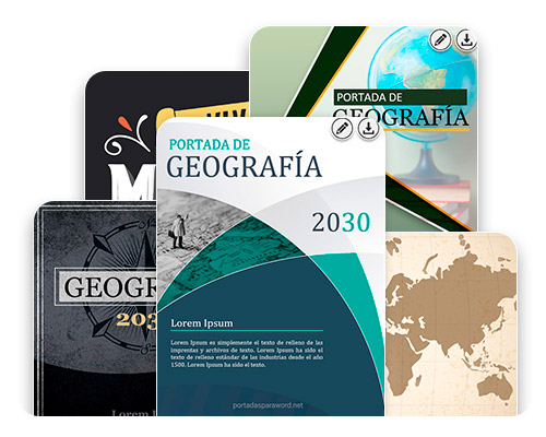 ▷ Portadas de Geografía para Word y Cuadernos【GRATIS】